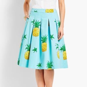Talbots Pineapple Print Full Skirt (6p)